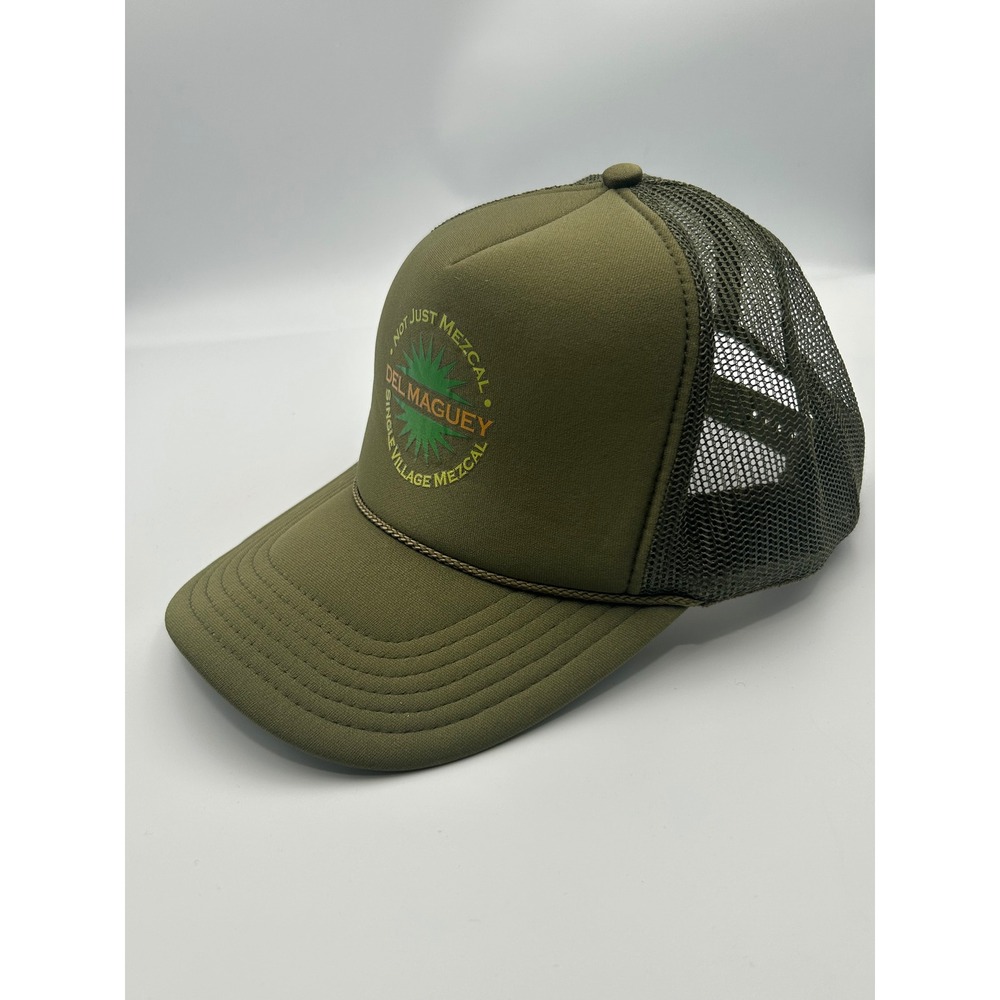 Del Maguey Single Village Mezcal Trucker Hat Olive Green Snapback‎ Otto Cap